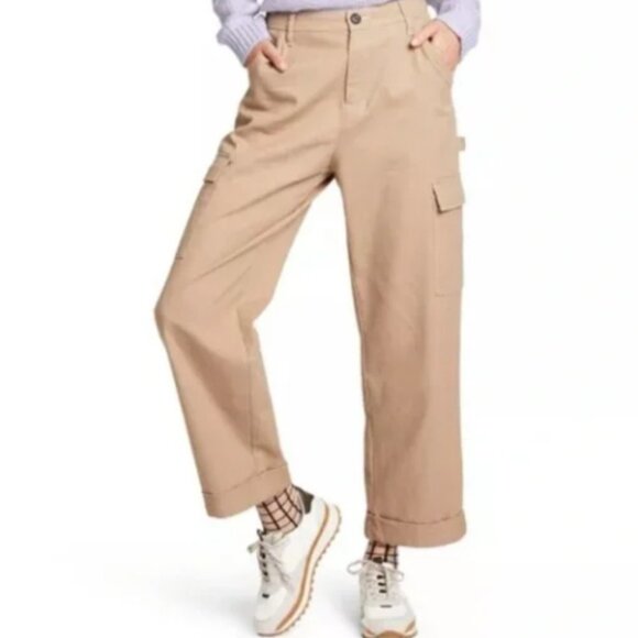 Sandy Liang x Target Mid Rise Straight Leg Cargo Pants NWT - Picture 1 of 2